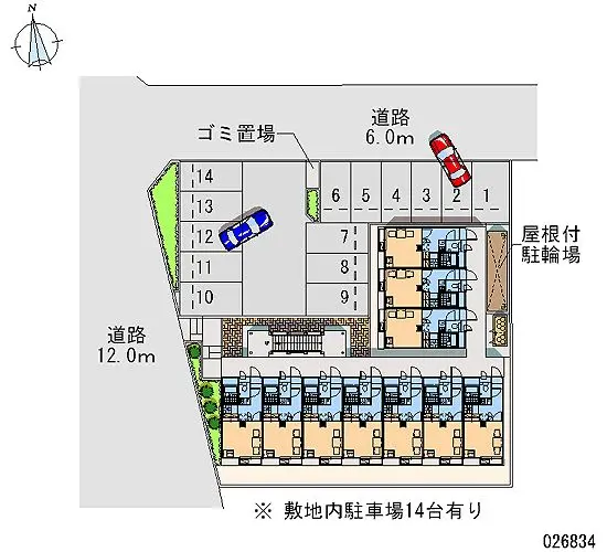 ★手数料０円★豊橋市南牛川２丁目　月極駐車場（LP）